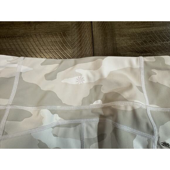 ATHLETA Camo Contender 7/8 Tights Cream White Women’s Size XS Athletic Active - Picture 6 of 16